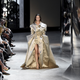 Italian model Greta Varlese presents a creation by Alexandre Vauthier during the 2016-2017 fall/winter Haute Couture collection fashion show on July 5, 2016 in Paris. / AFP / BERTRAND GUAY (Photo credit should read BERTRAND GUAY/AFP/Getty Images)